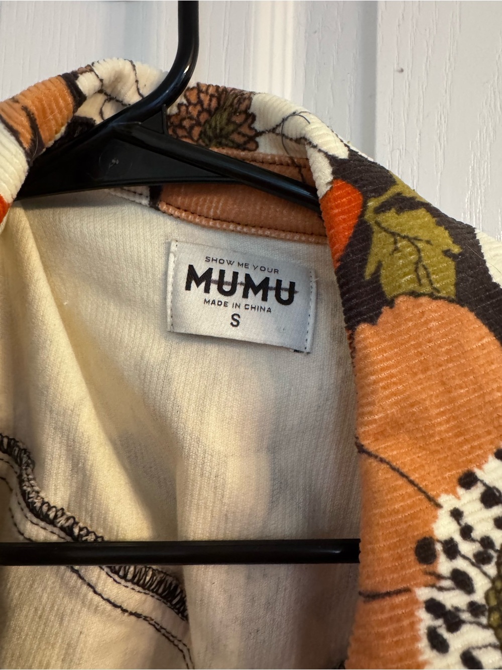 Show me your mumu Retro Floral Jumpsuit in Orange, White & Green - Picture 2 of 2